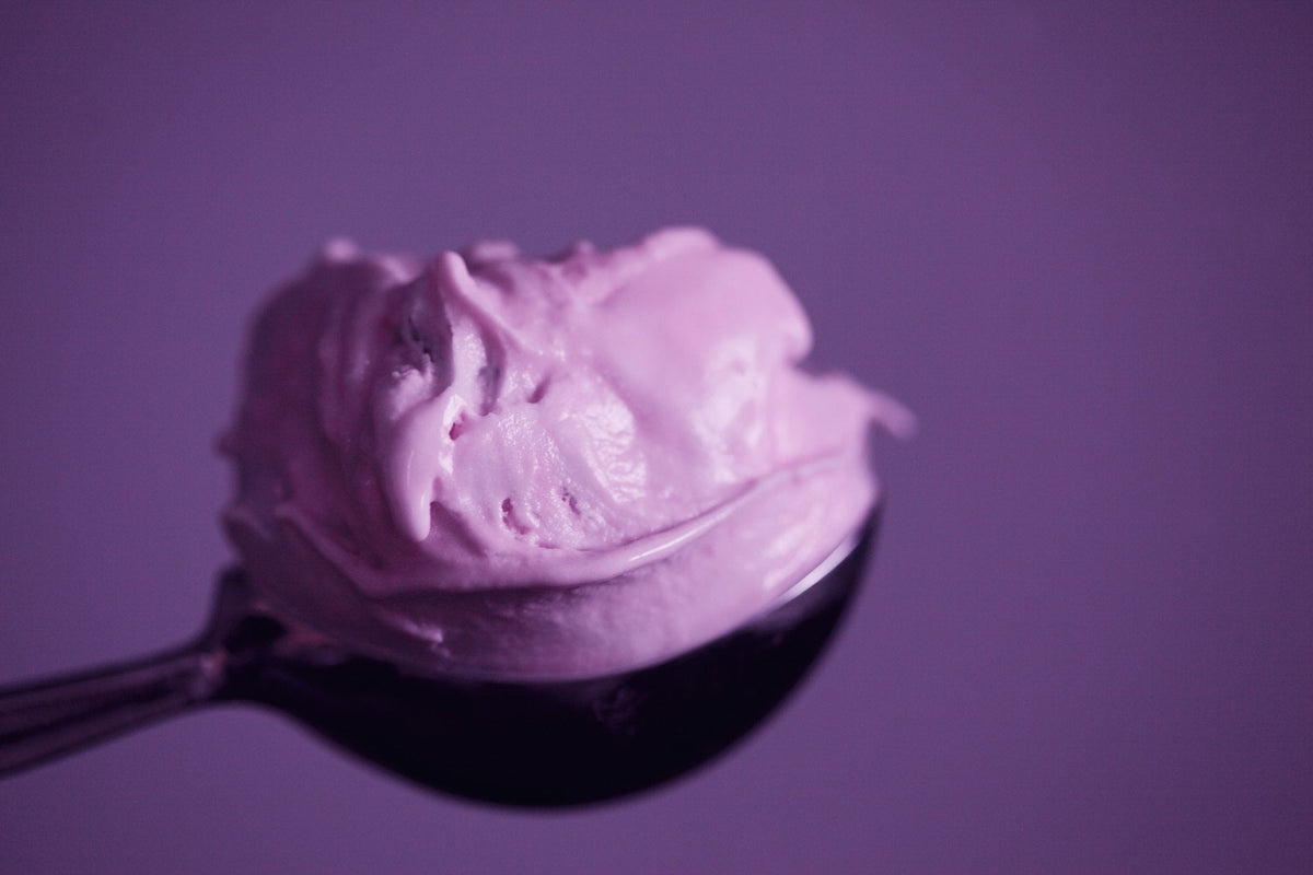 Purple no-churn ube ice cream