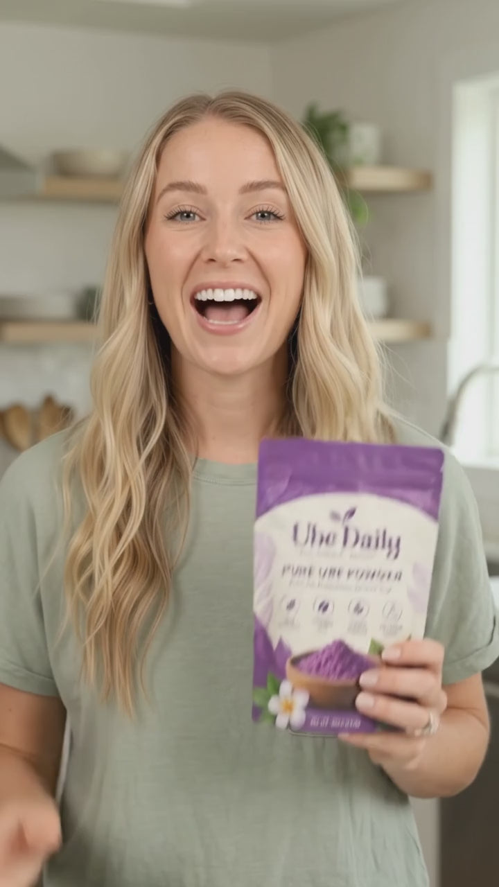 100% pure ube powder in a resealable pouch