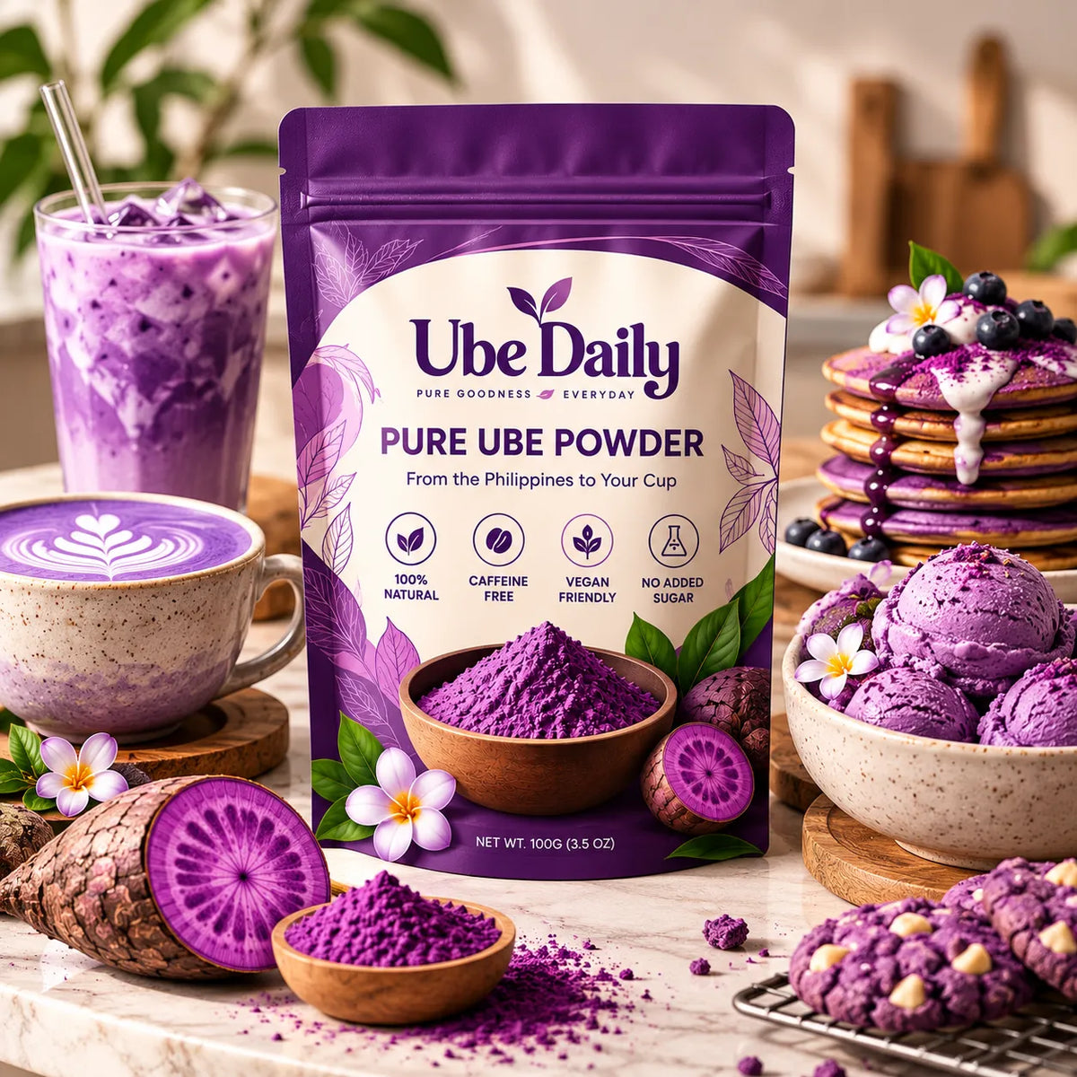 Pure Ube Latte Powder